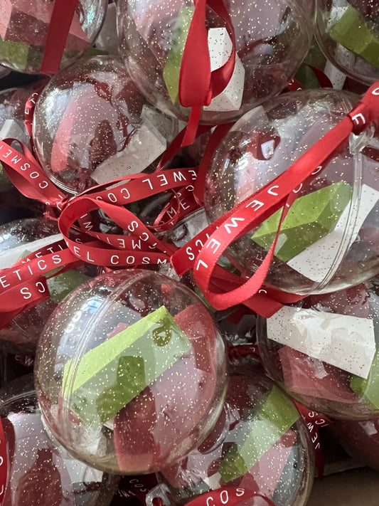 Christmas Glitter Bauble with Limited Edition Burgundy Send Nudes 2 Sponge