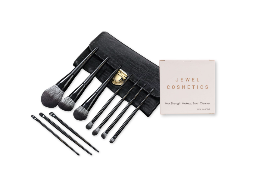 Black Brush Set + Brush Cleaner