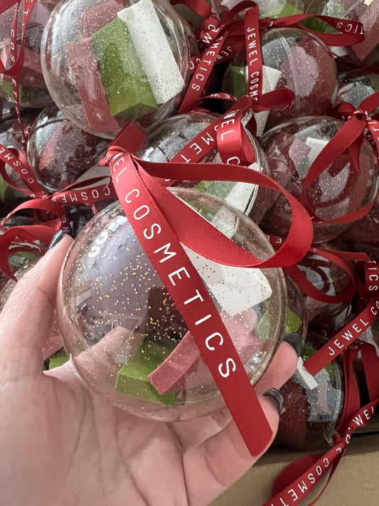 Christmas Glitter Bauble with Limited Edition Burgundy Send Nudes 2 Sponge