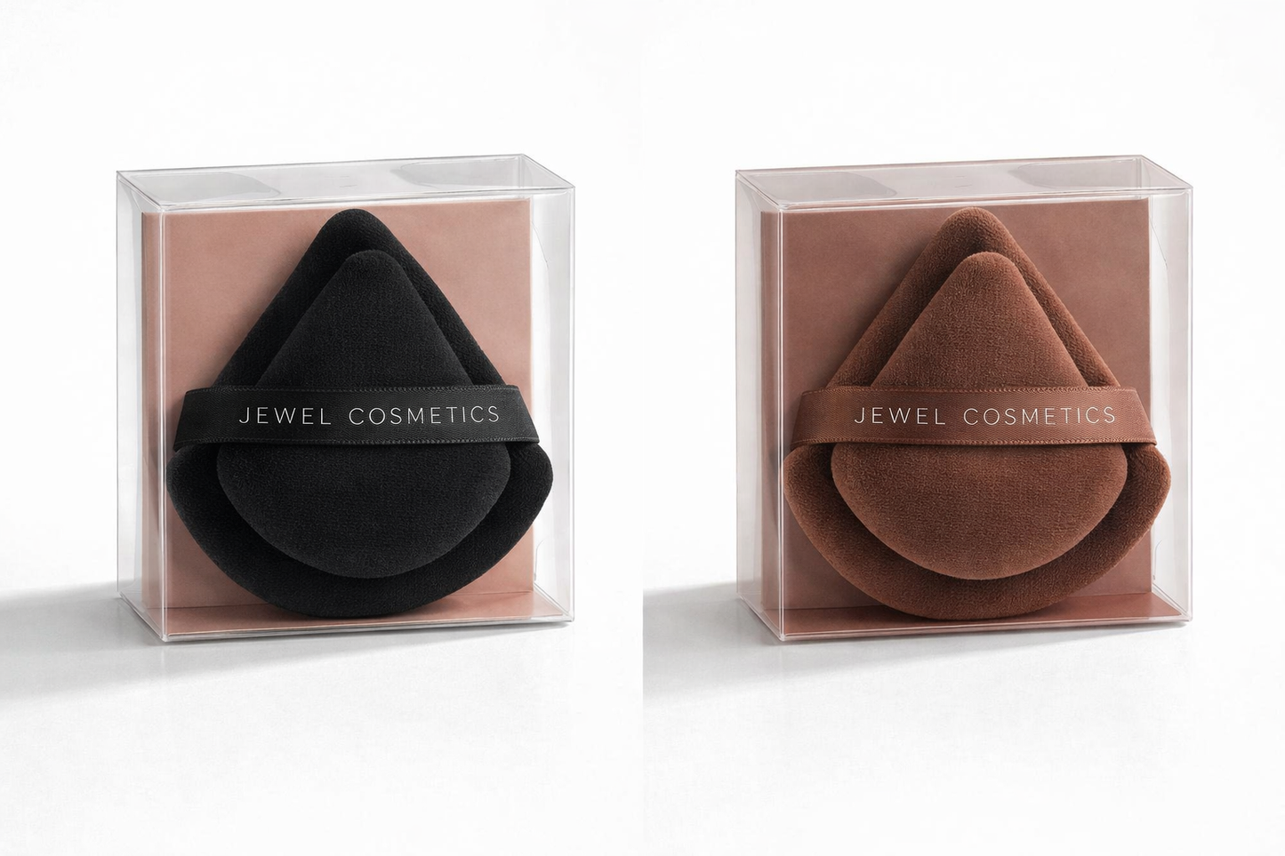 Velvet Powder Applicator Puff - Set of Two (Large & Small)