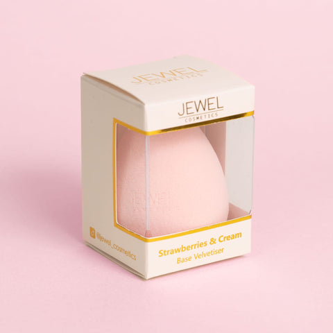 Jewel Cosmetics Strawberries & Cream Base Velvetiser sponge in the box